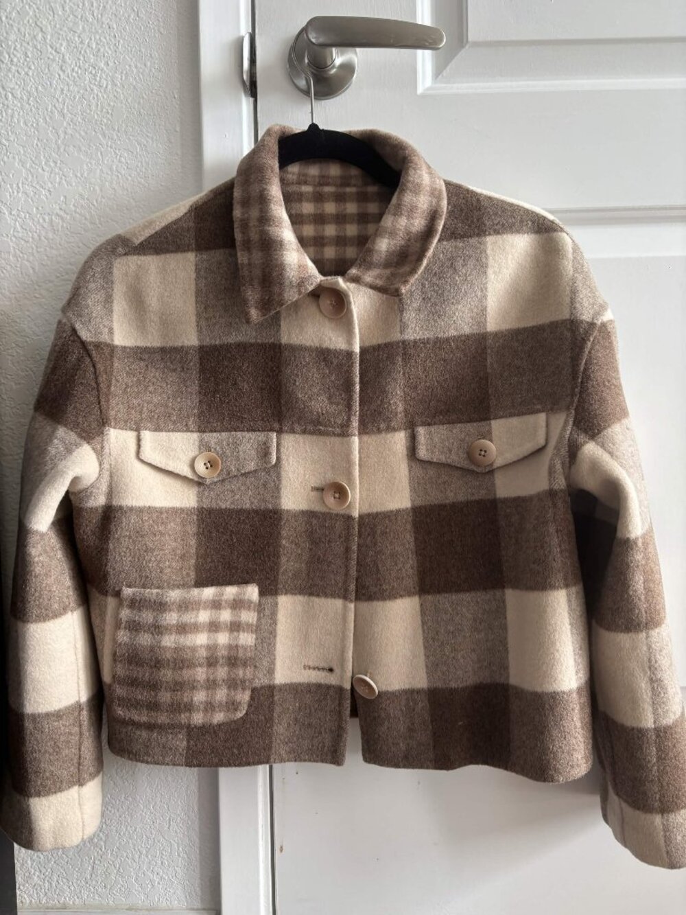 Petite Studio NYC Reversible Wool Coat